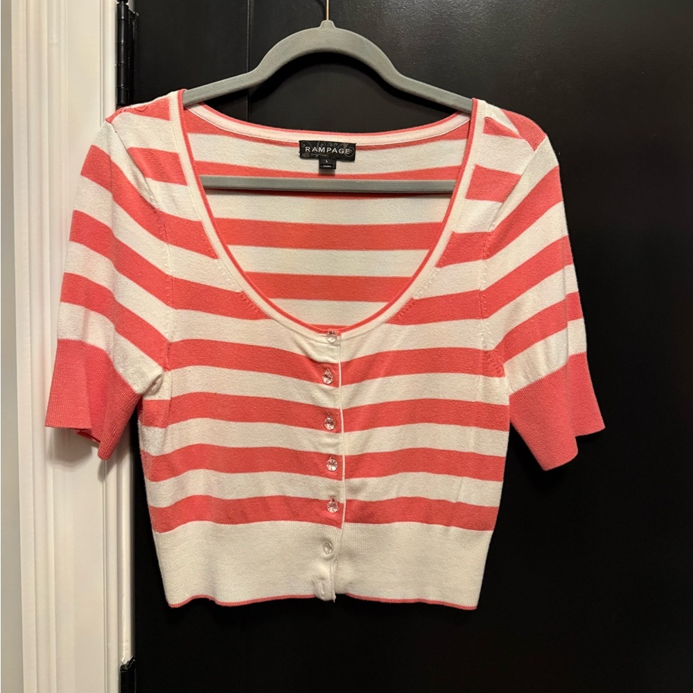 Sweater cardigan crop-top